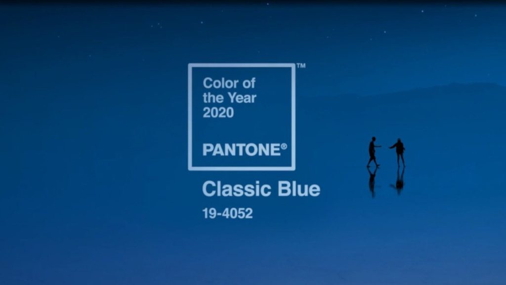 Arte gráfica para divulgação da cor do ano da marca Pantone.