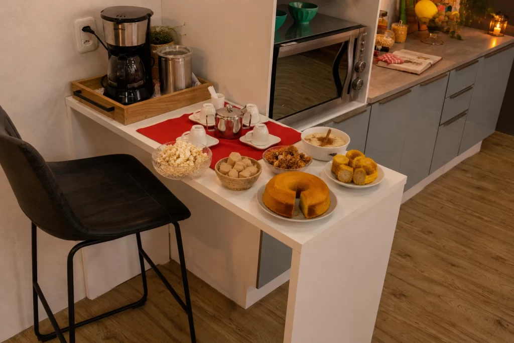 Bancada Madesa para cardápio de festa junina