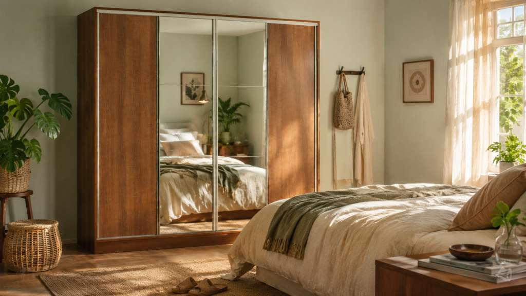 Guarda roupa Apolo rustic que orna com cores para quarto