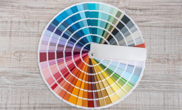 Color guide spectrum palette samples, catalog for tinting