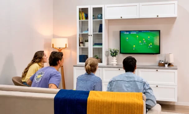 Sala de estar Madesa preparada para a copa do mundo