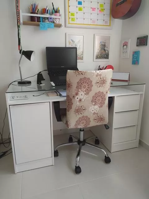 Escritório no quarto de cliente Madesa.