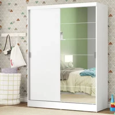 Guarda-roupa branco infantil