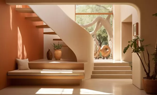 Decoração embaixo da escada